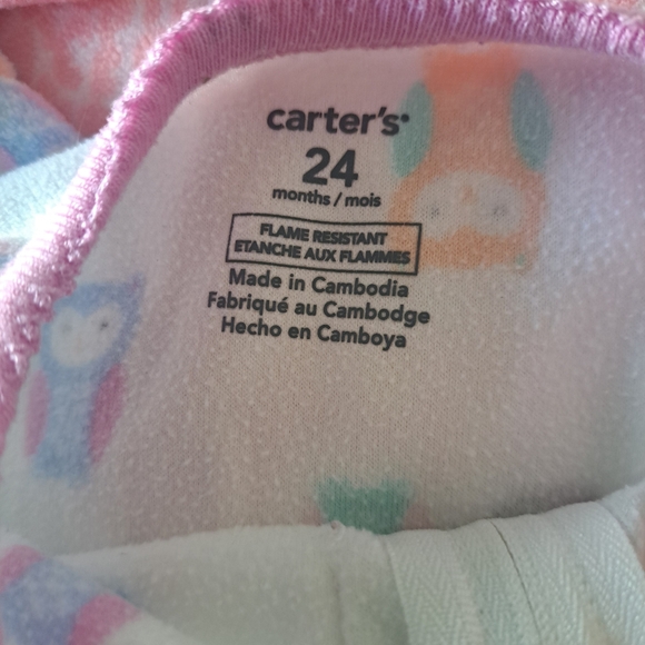 Carter’s Fleece Footed Pajamas – 2 Pack (Girls, Size 24M) - Picture 6 of 6